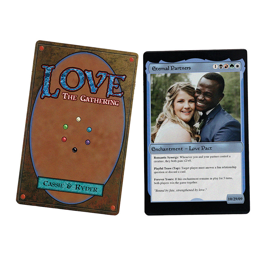 Couples Soulbonded Hearts Metal card