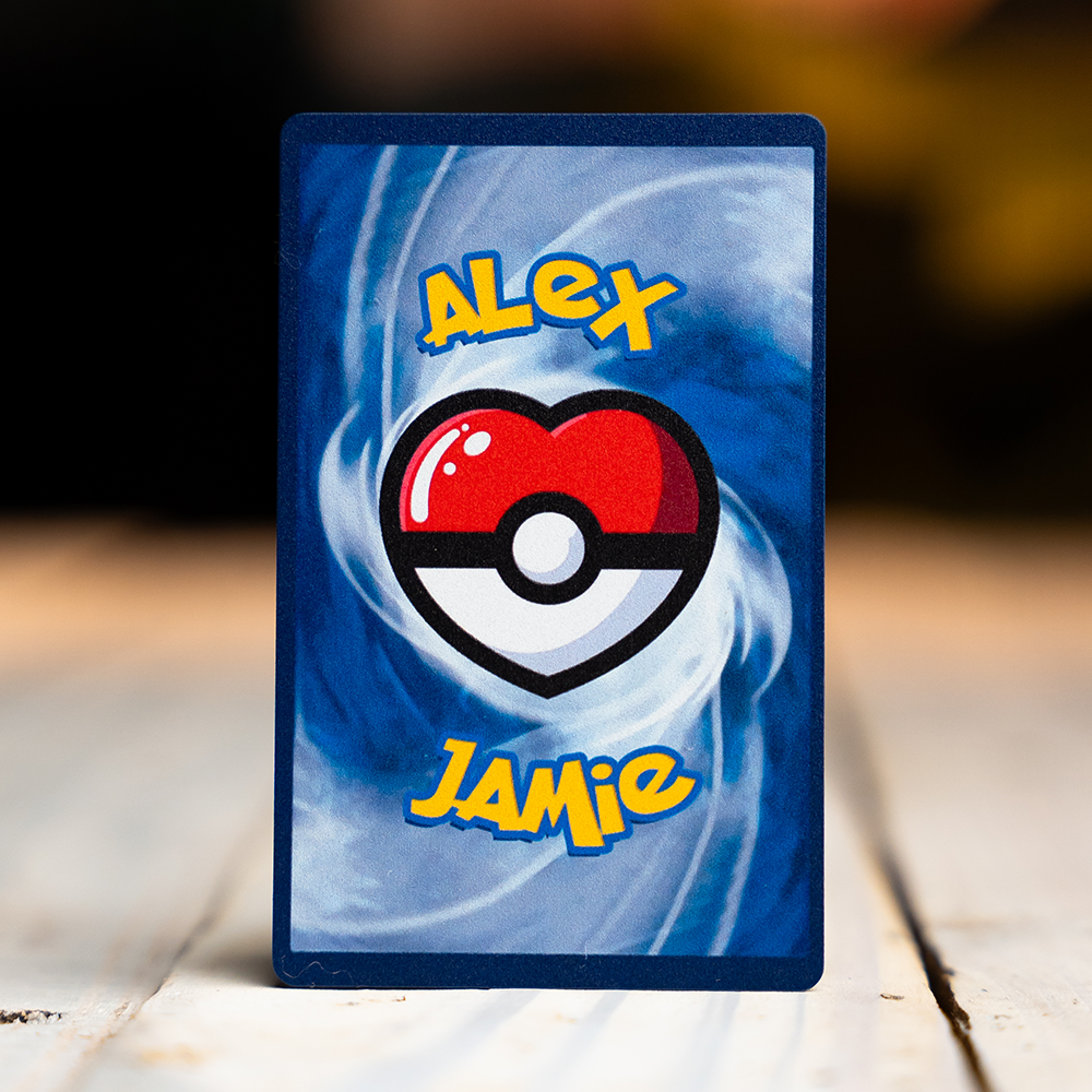 Couples Photo Poke Metal card