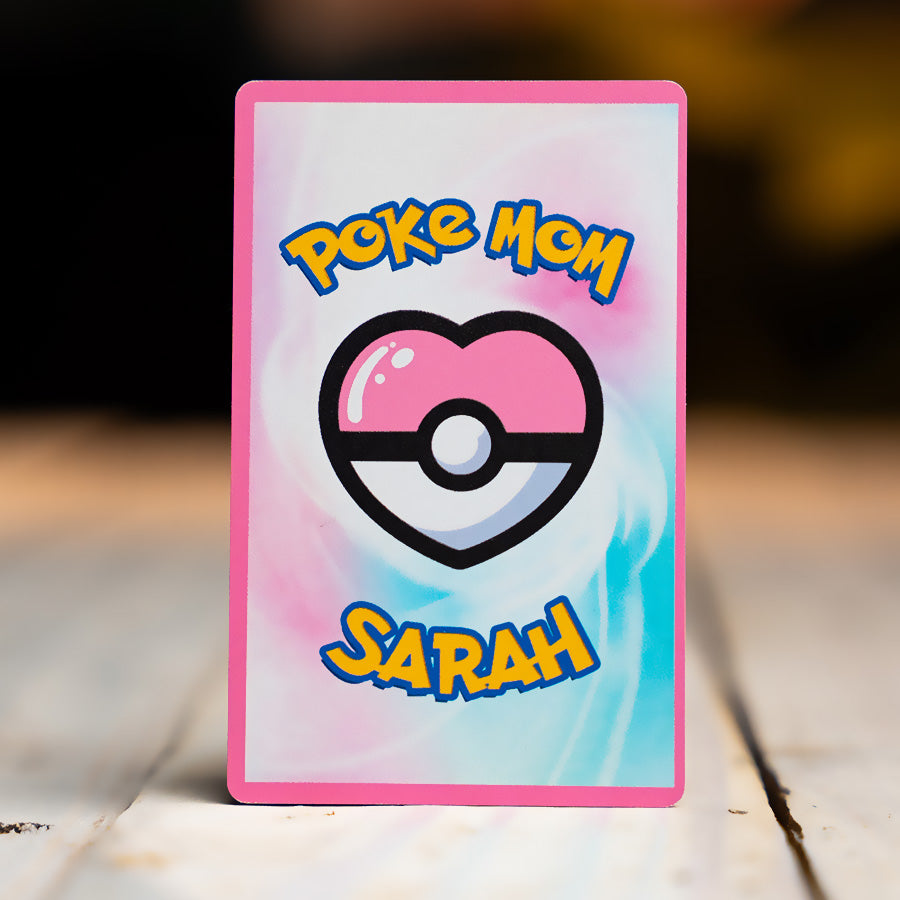 Couples Poke mom Metal card