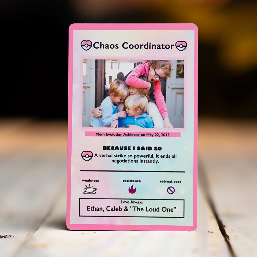 Couples Poke mom Metal card