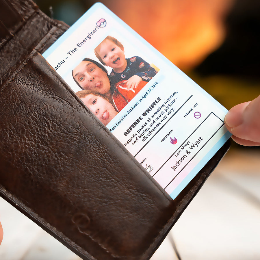 Couples Poke mom Metal card