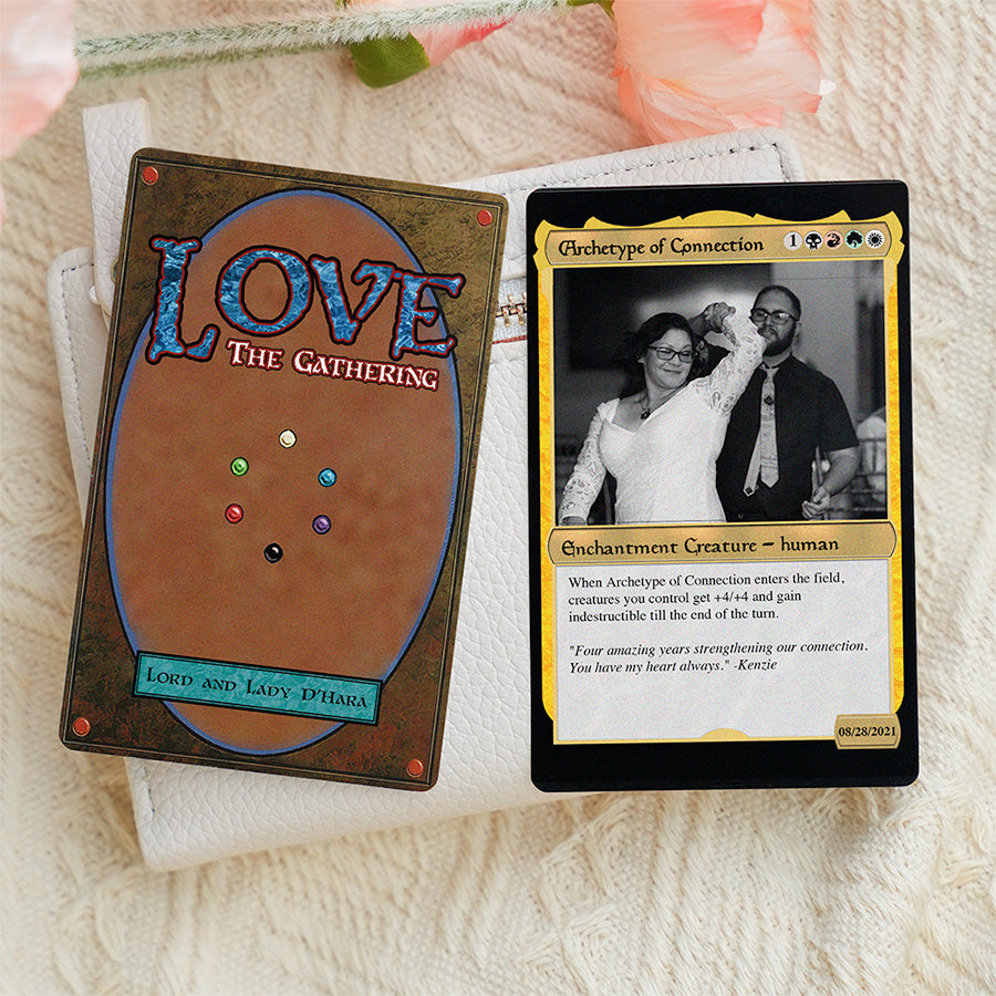 Couples Soulbonded Hearts Metal card