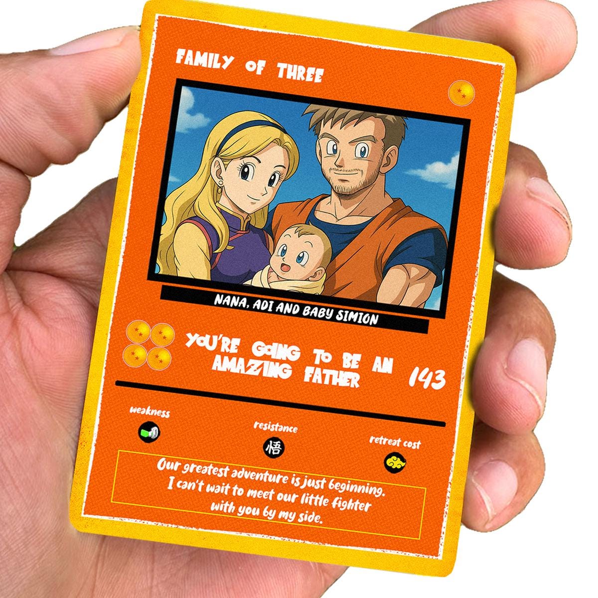 Custom Dragon Ball Z Anniversary Card: Personalized Saiyan Gift