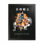 Warrior of Flames - Framed Poster
