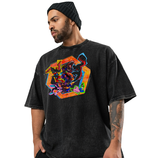 Spider-Verse Acid Washed Tee