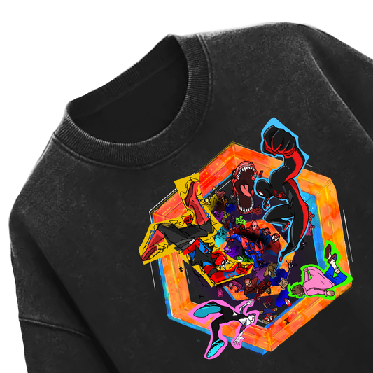Spider-Verse Acid Washed Tee