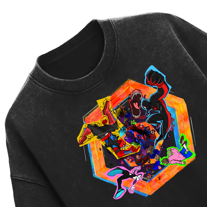 Spider-Verse Acid Washed Tee