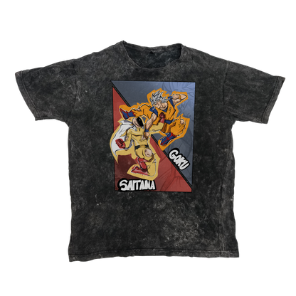 Goku vs. Saitama Acid Wash Tee