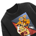 Goku vs. Saitama Acid Wash Tee