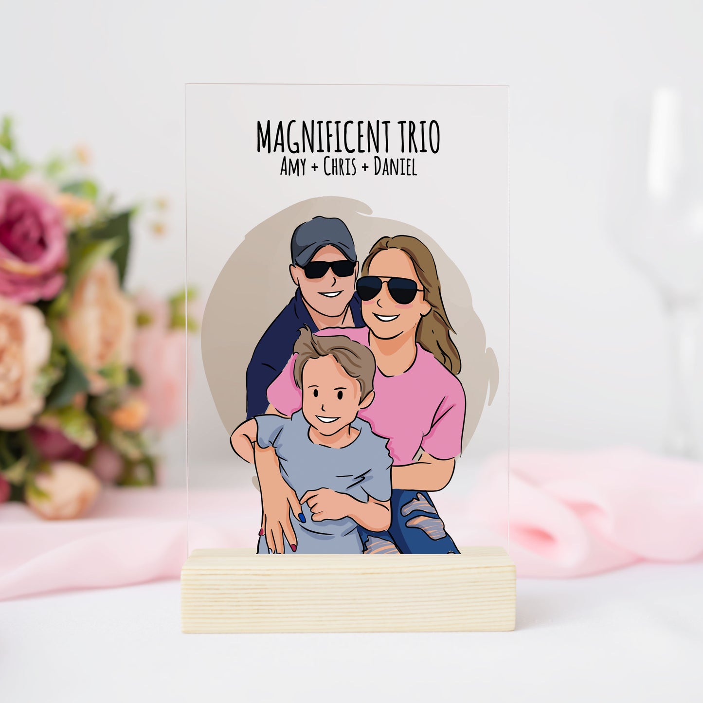 Mothers's Day Couples Acrylic card