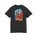 Krampus vs Tanjiro Graphic Tee — Acid Washed Round Neck