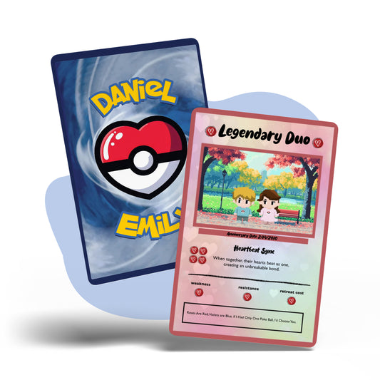 Couples Pokemon Metal card