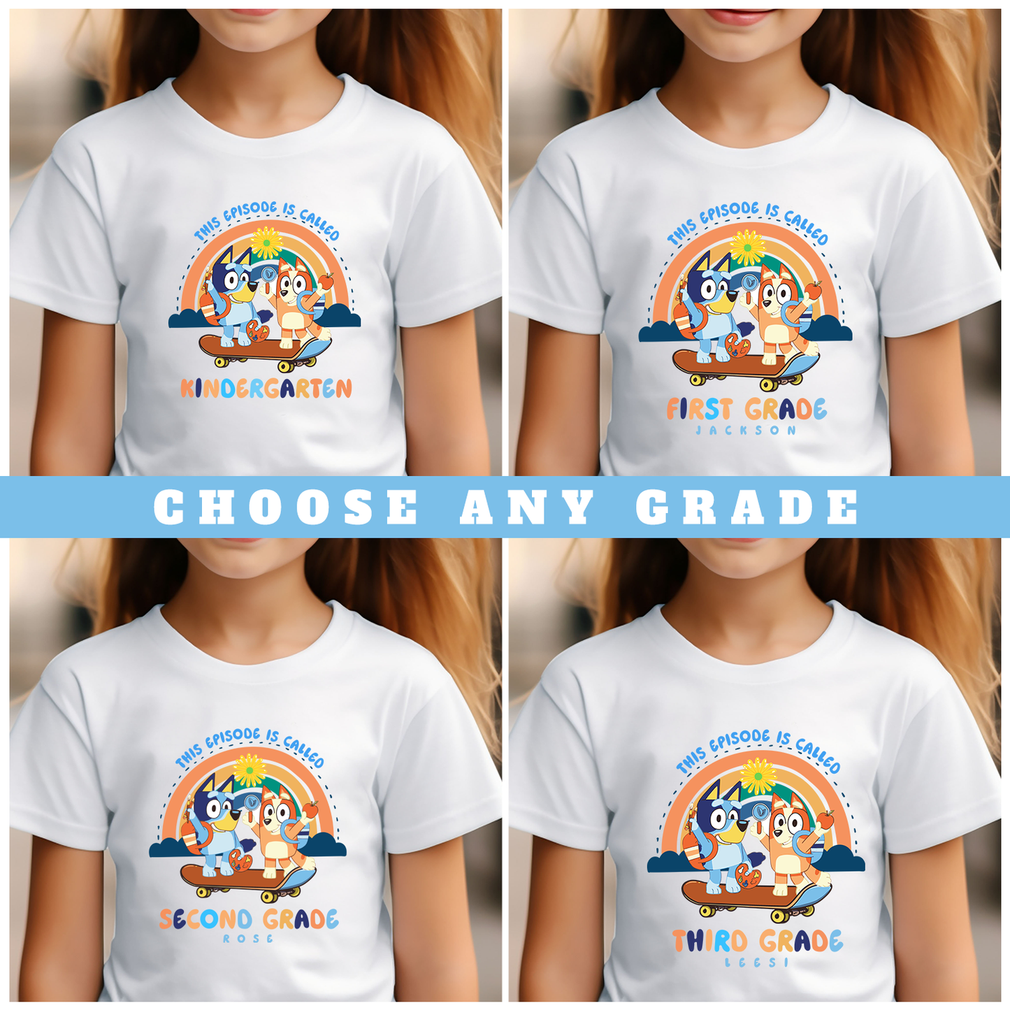 Back To School Bluey Shirt