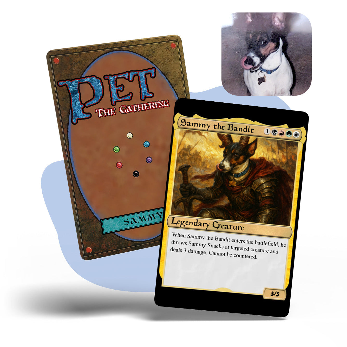 Pet The Gathering MTG Metal card