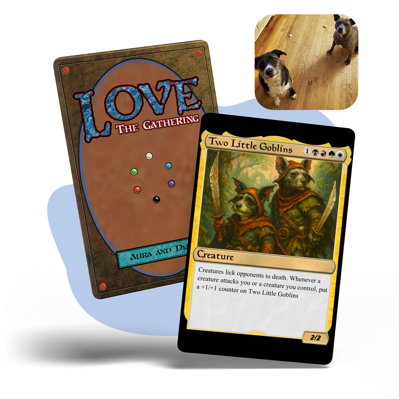 Pet The Gathering MTG Metal card