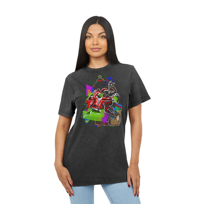 Grinch vs. Spiderman Acid Wash T‑Shirt