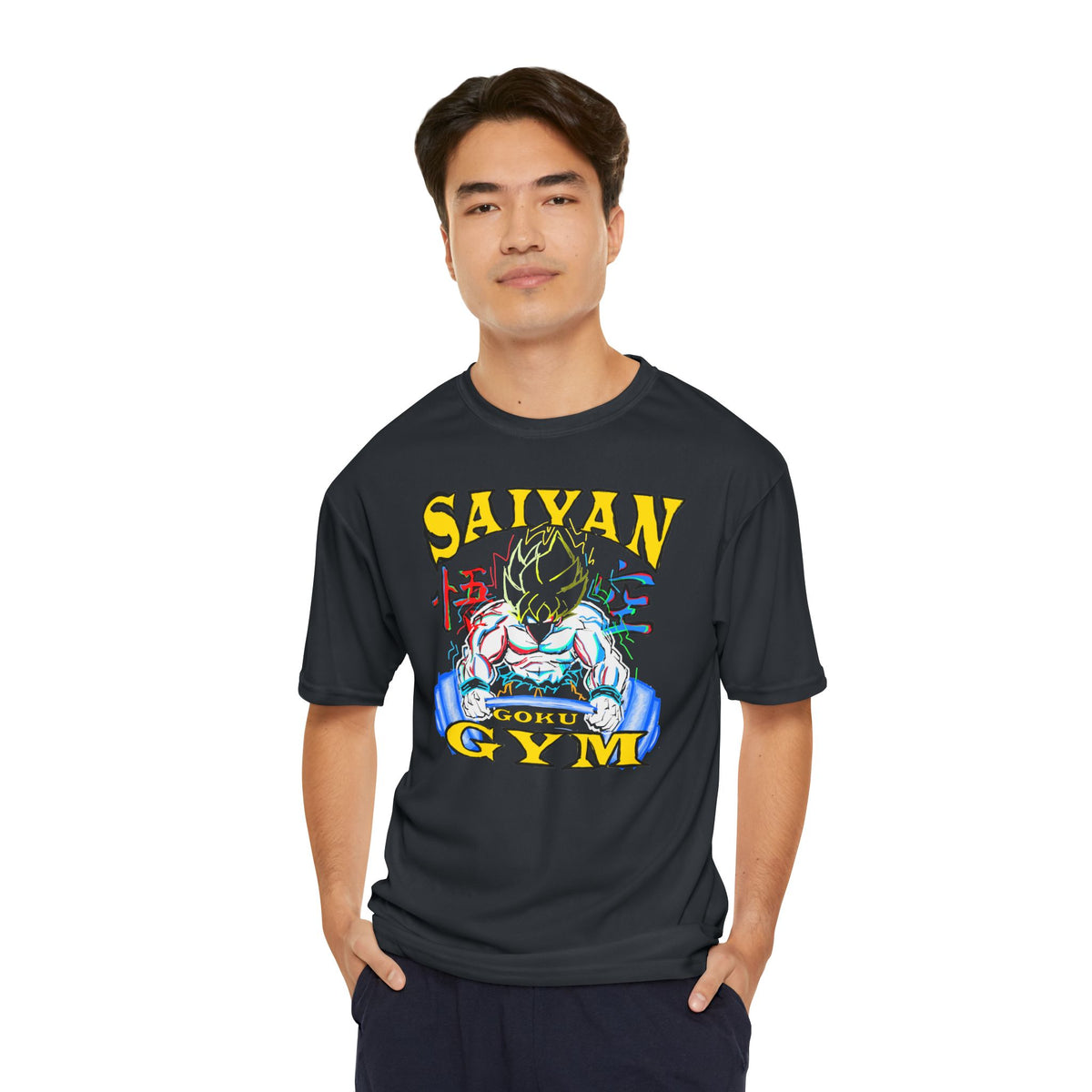 Saiyan Gym Performance T‑Shirt — Workout Tee