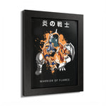 Warrior of Flames - Framed Poster