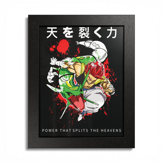 Power That Splits The Heavens - Framed Poster