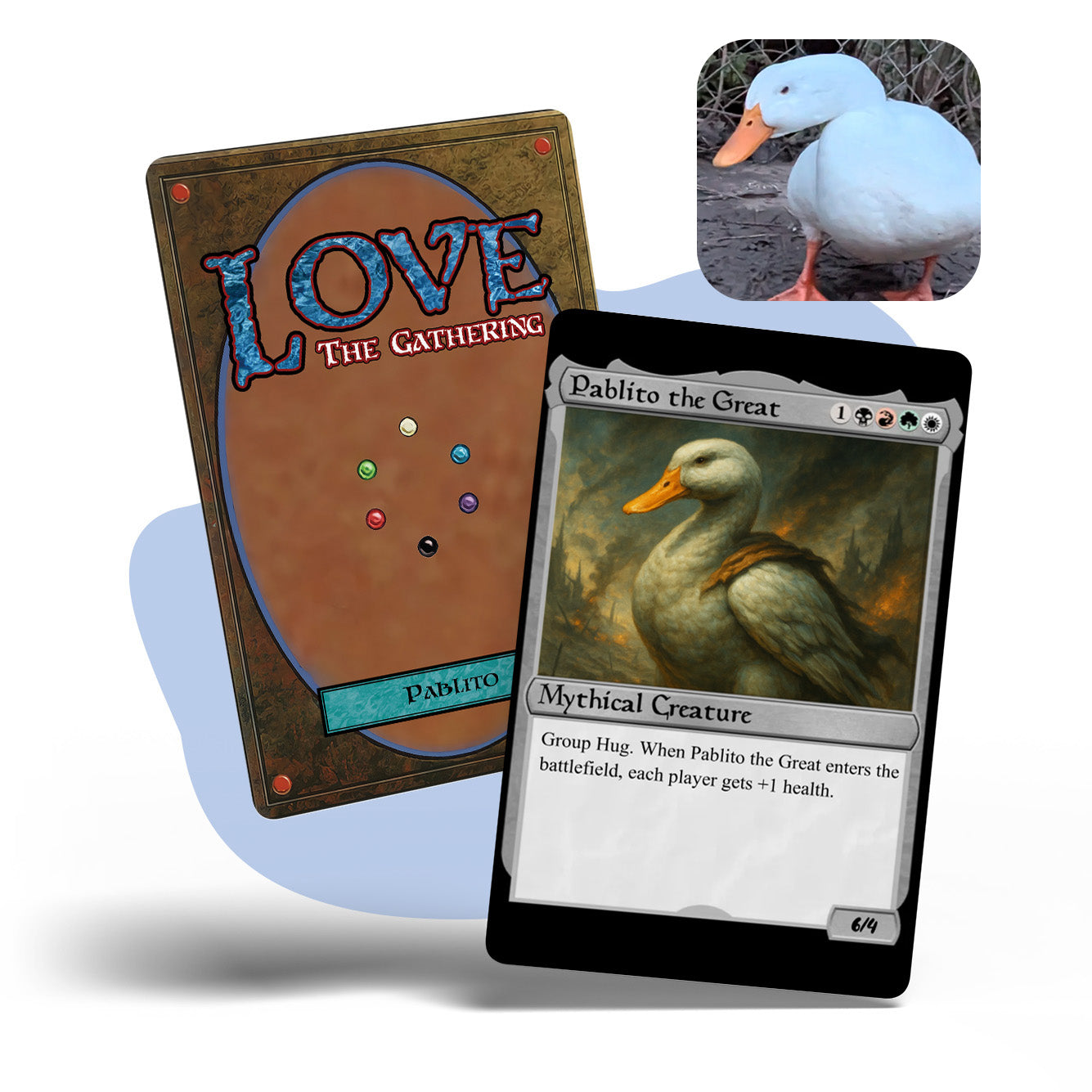 Pet The Gathering MTG Metal card