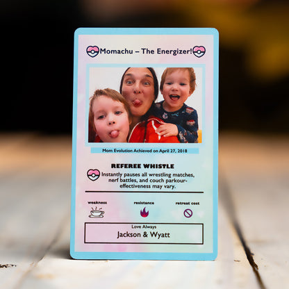 Couples Poke mom Metal card