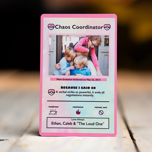 Couples Poke mom Metal card