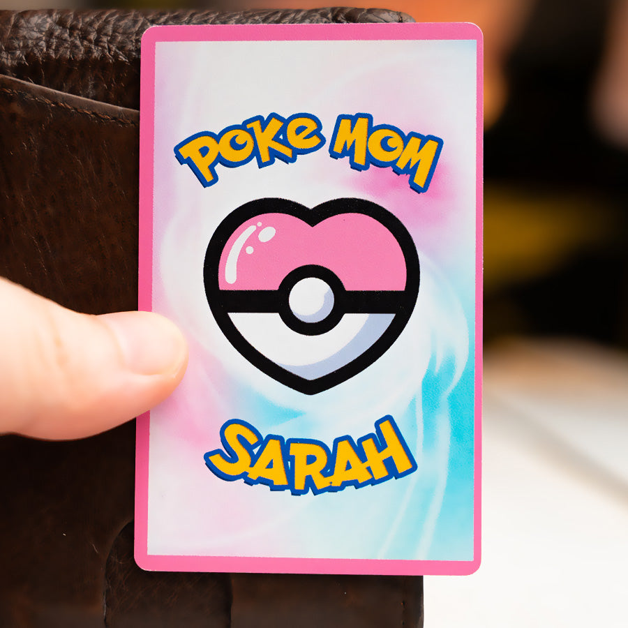 Couples Poke mom Metal card