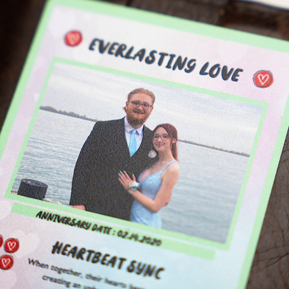 Couples Photo Poke Metal card