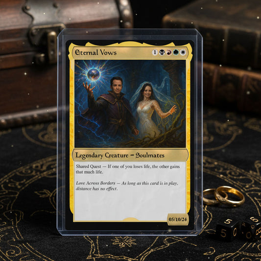 Couples MTG Hearts Metal card