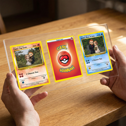 Poke Couples 3 Card Acrylic