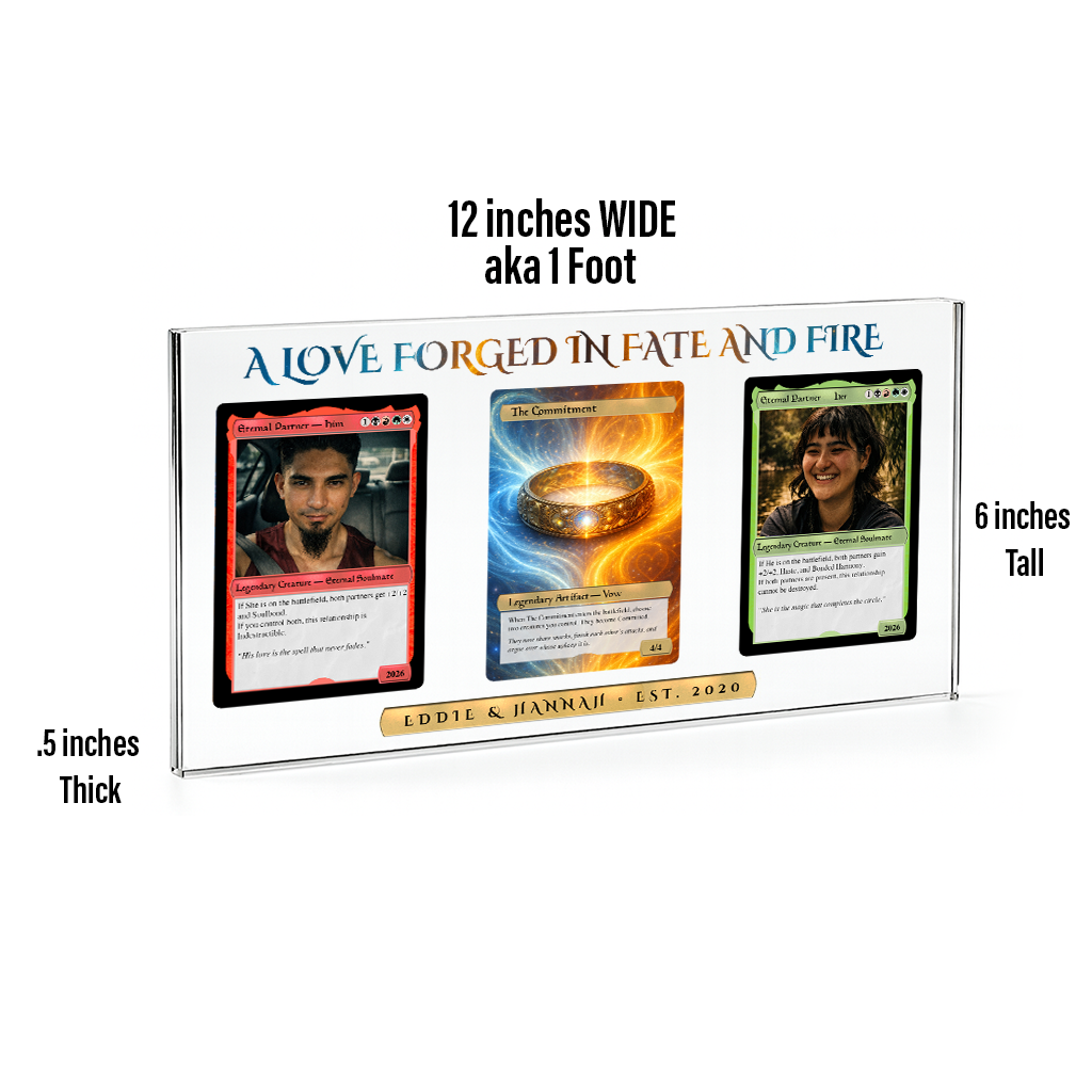 Mtg Couples 3 Card Acrylic