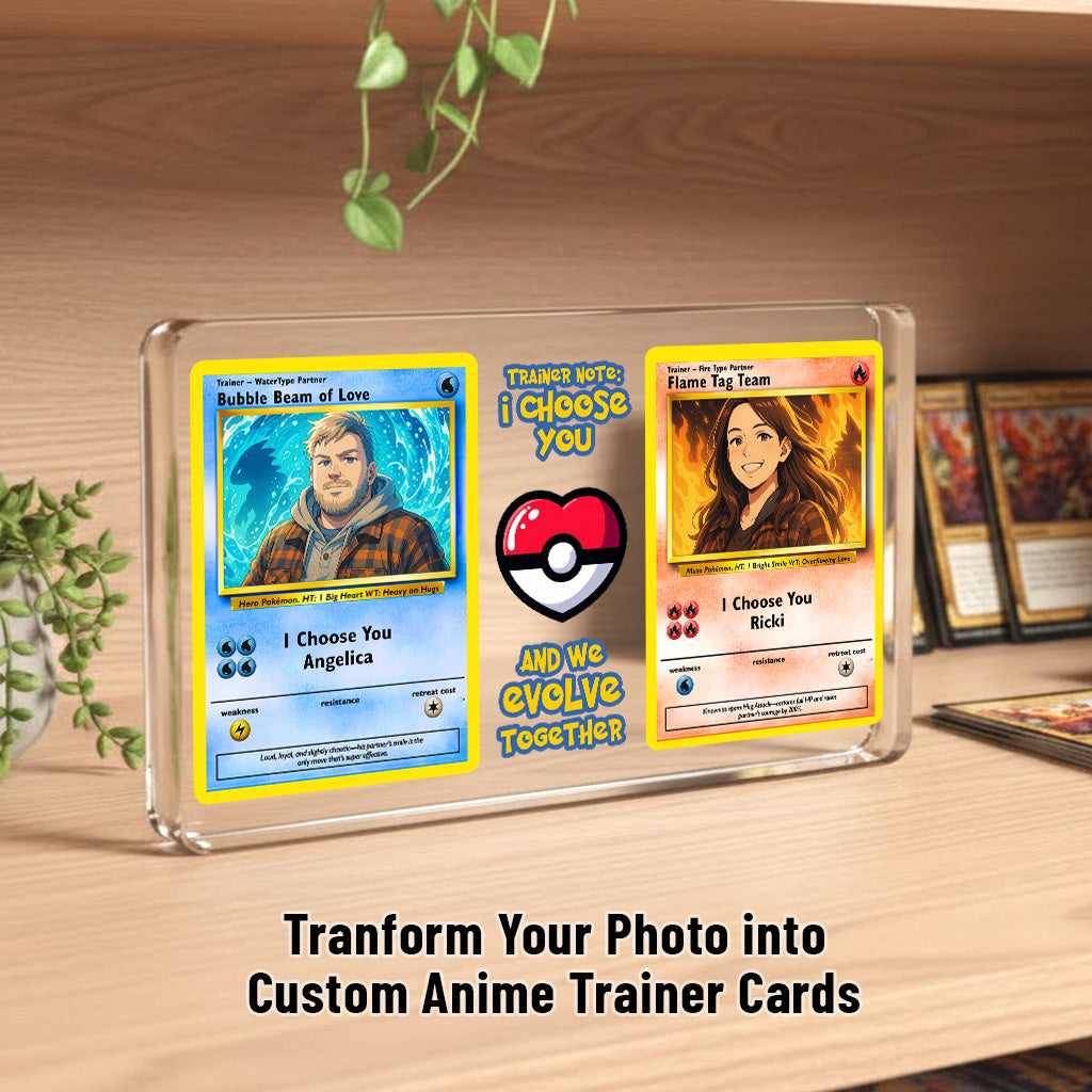 Poke Couples Acrylic Plaque