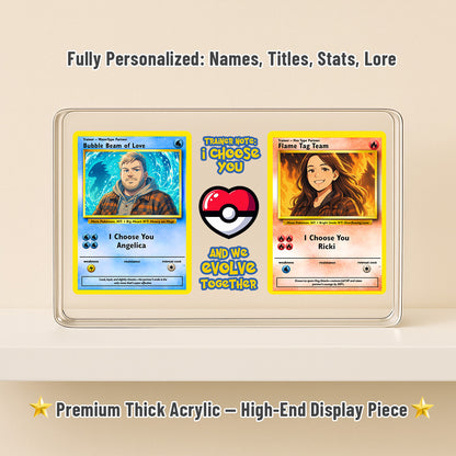 Poke Couples Acrylic Plaque