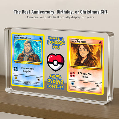 Poke Couples Acrylic Plaque