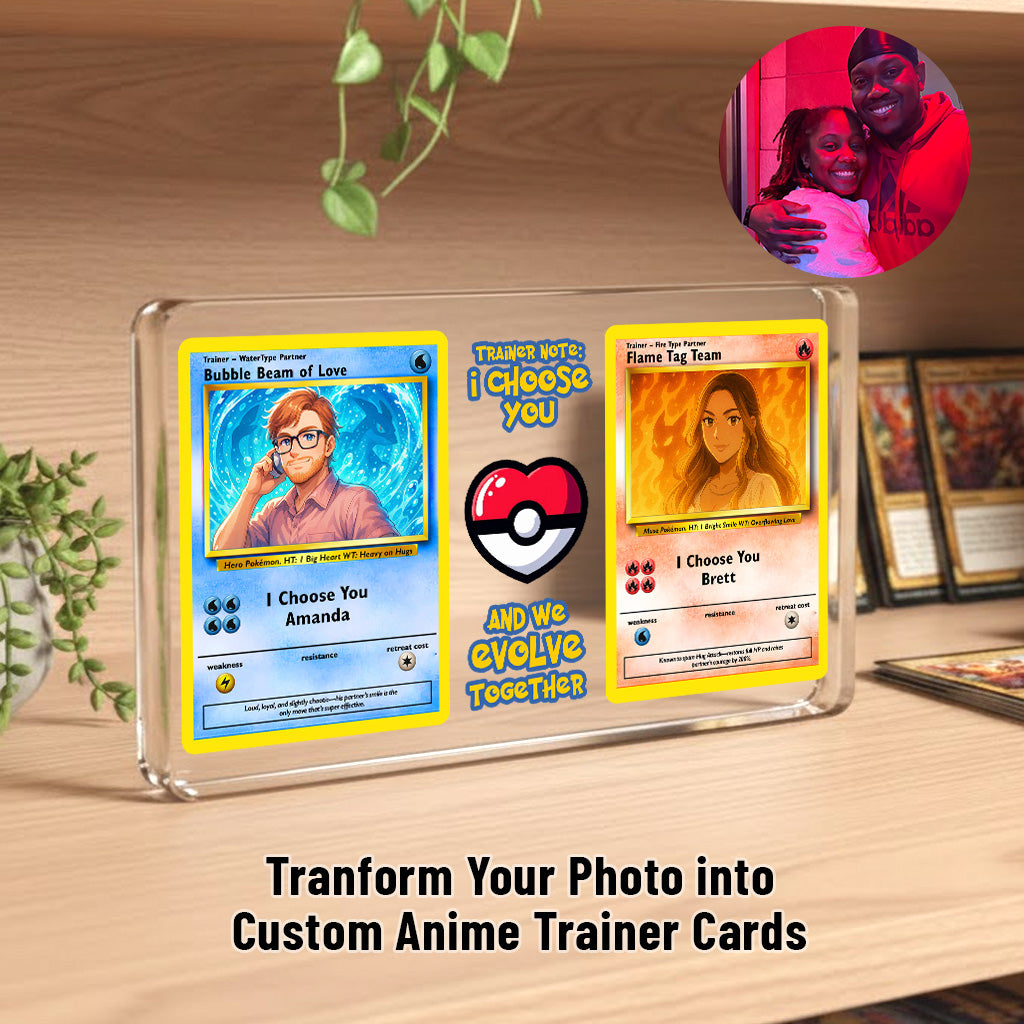 Poke Couples Acrylic Plaque