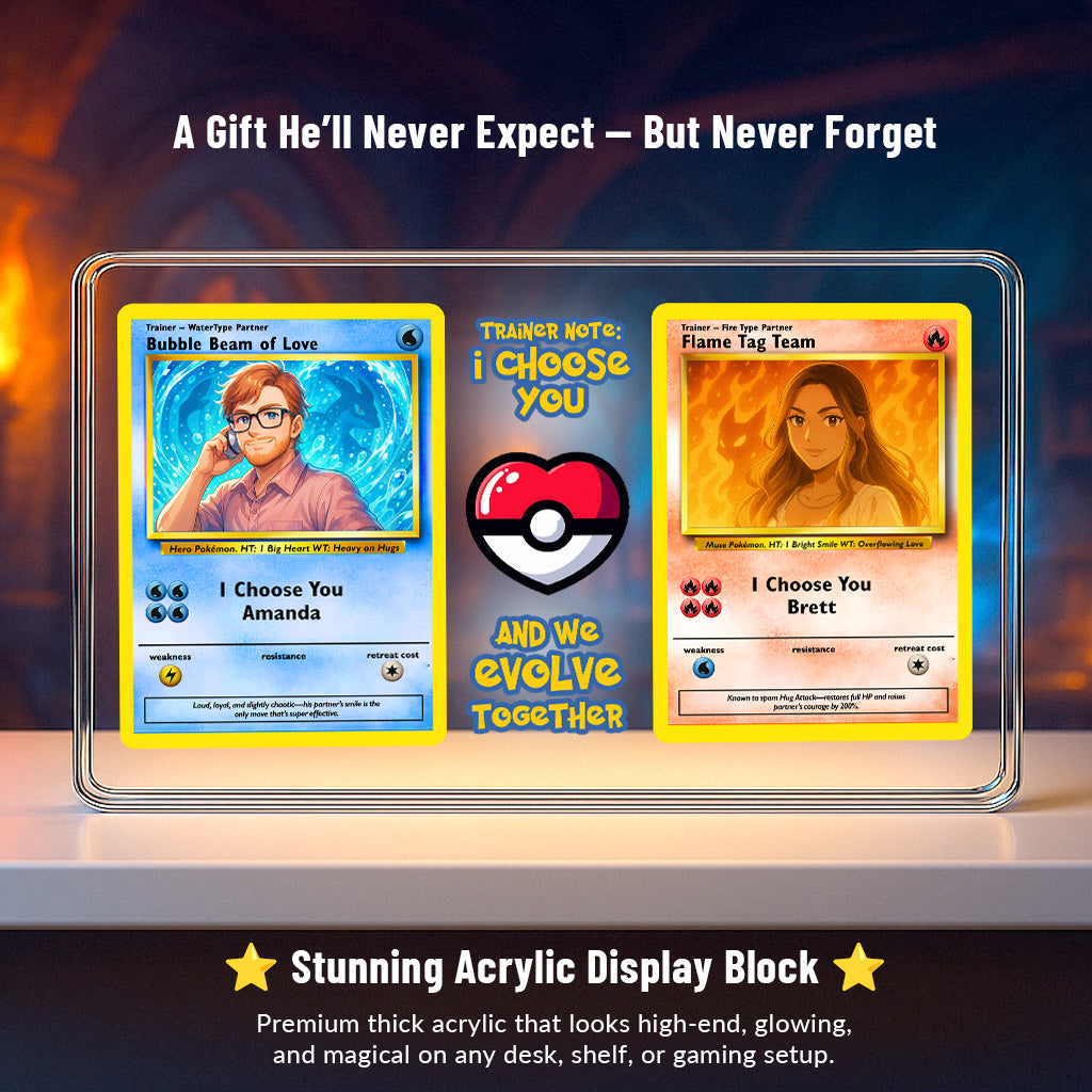 Poke Couples Acrylic Plaque