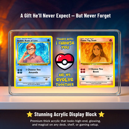 Poke Couples Acrylic Plaque