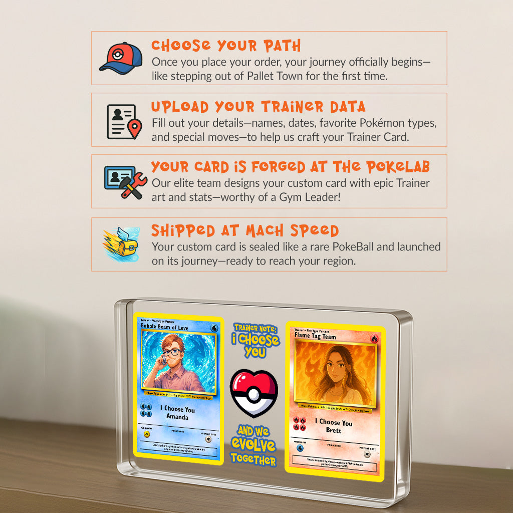 Poke Couples Acrylic Plaque