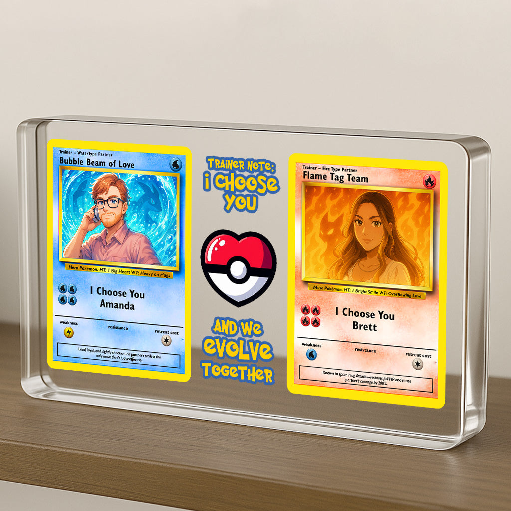 Poke Couples Acrylic Plaque