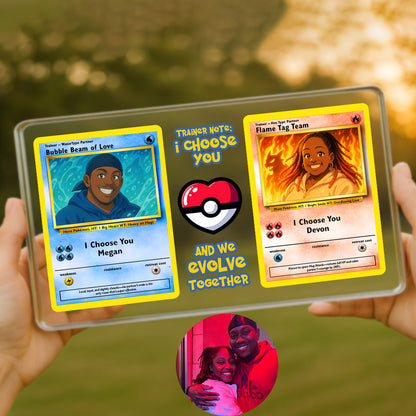 Poke Couples Acrylic Plaque