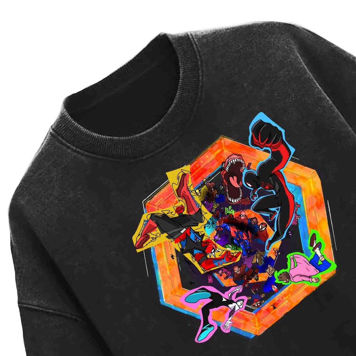 Spider-Verse Acid Washed Tee