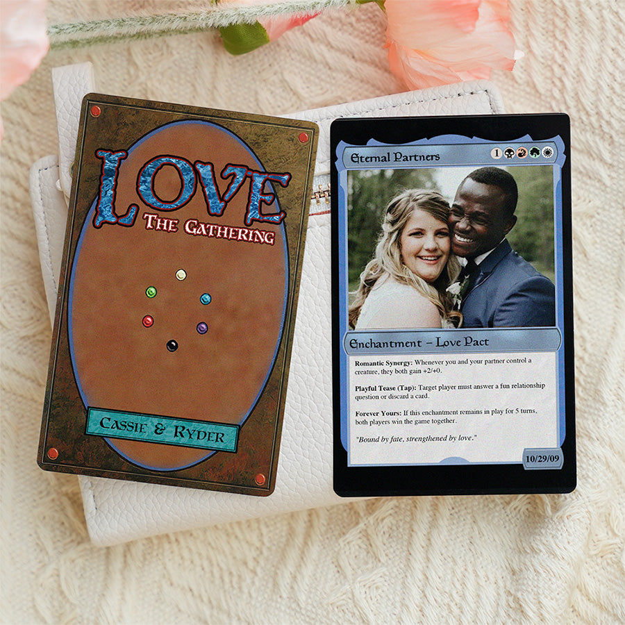 Couples Soulbonded Hearts Metal card