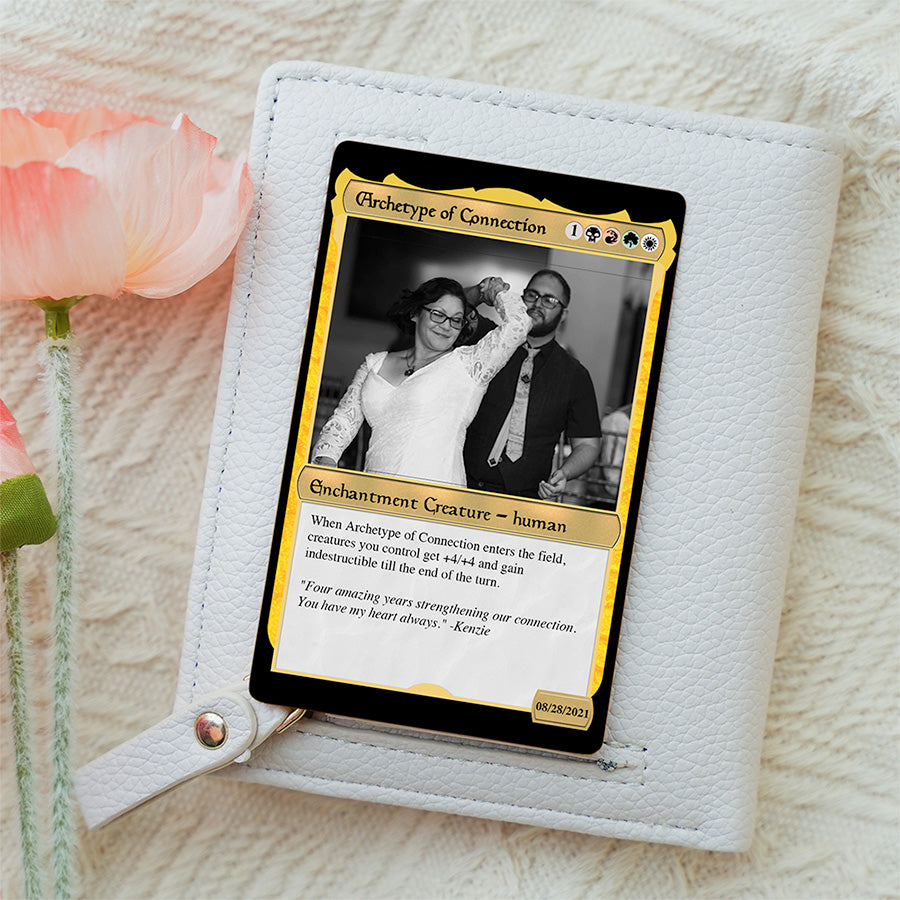 Couples Soulbonded Hearts Metal card
