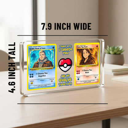 Poke Couples Acrylic Plaque