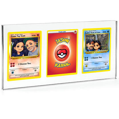 Poke Couples 3 Card Acrylic