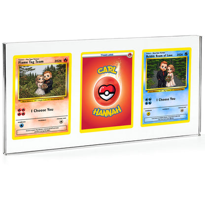Poke Couples 3 Card Acrylic