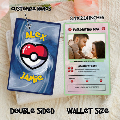Couples Photo Poke Metal card