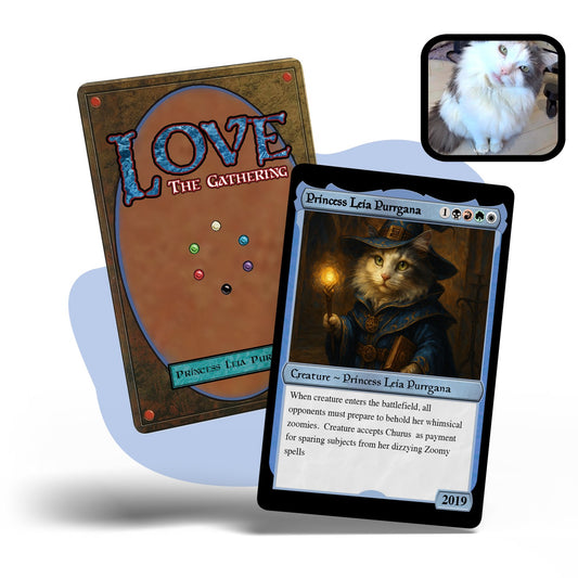 Pet The Gathering MTG Metal card