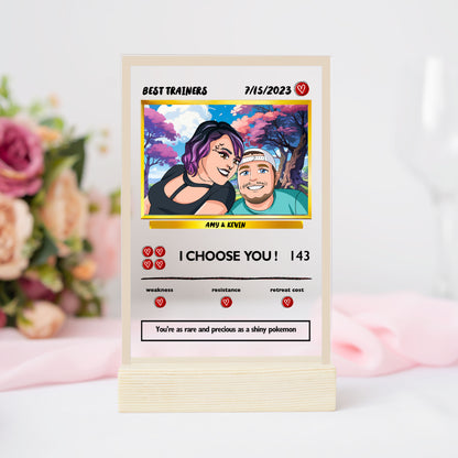 Couples Pokemon Acrylic card