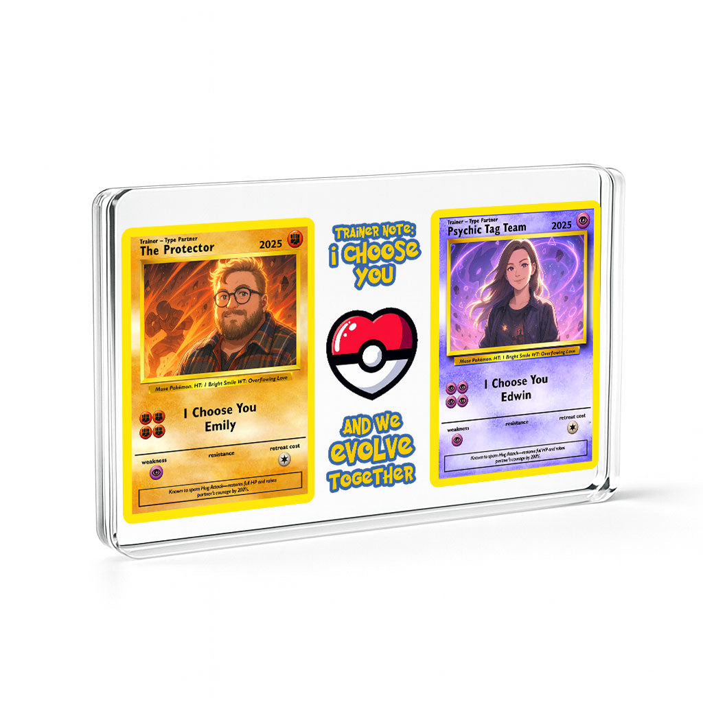 Poke Couples Acrylic Plaque